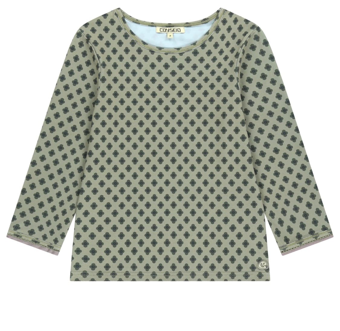 코이세이오 FLOWER CAPRI SLEEVE LIGHT KHAKI 상품이미지1