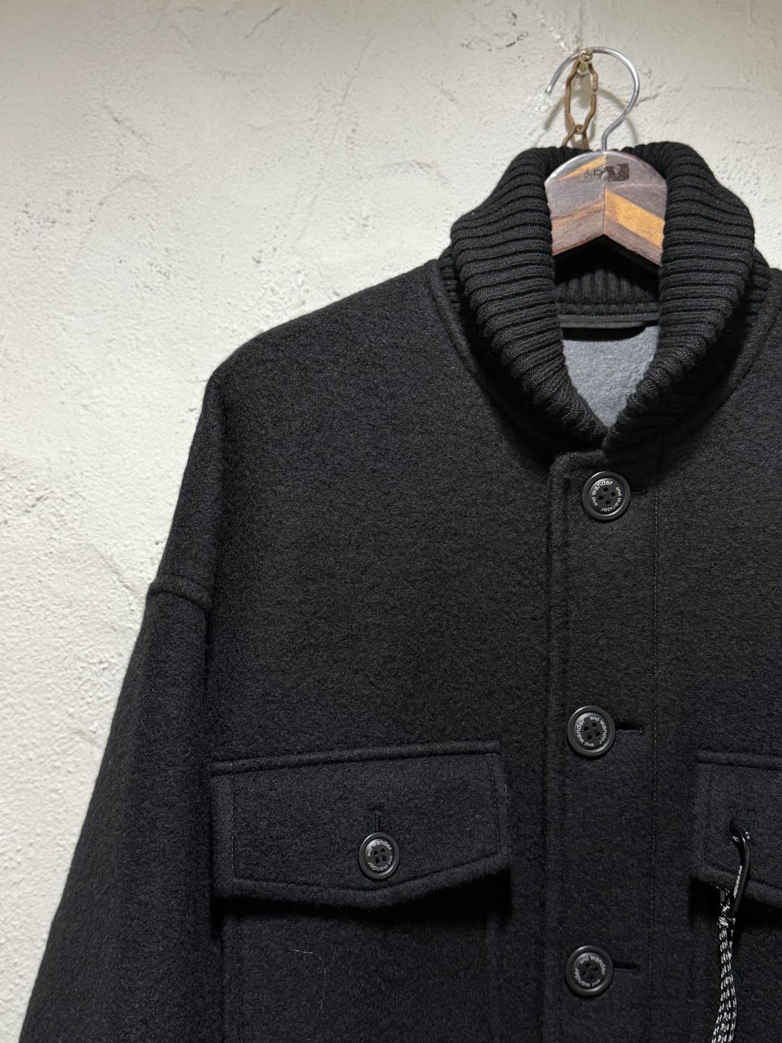 앤드원더 andWonder 울 셔기 블루종 재킷 상품이미지4