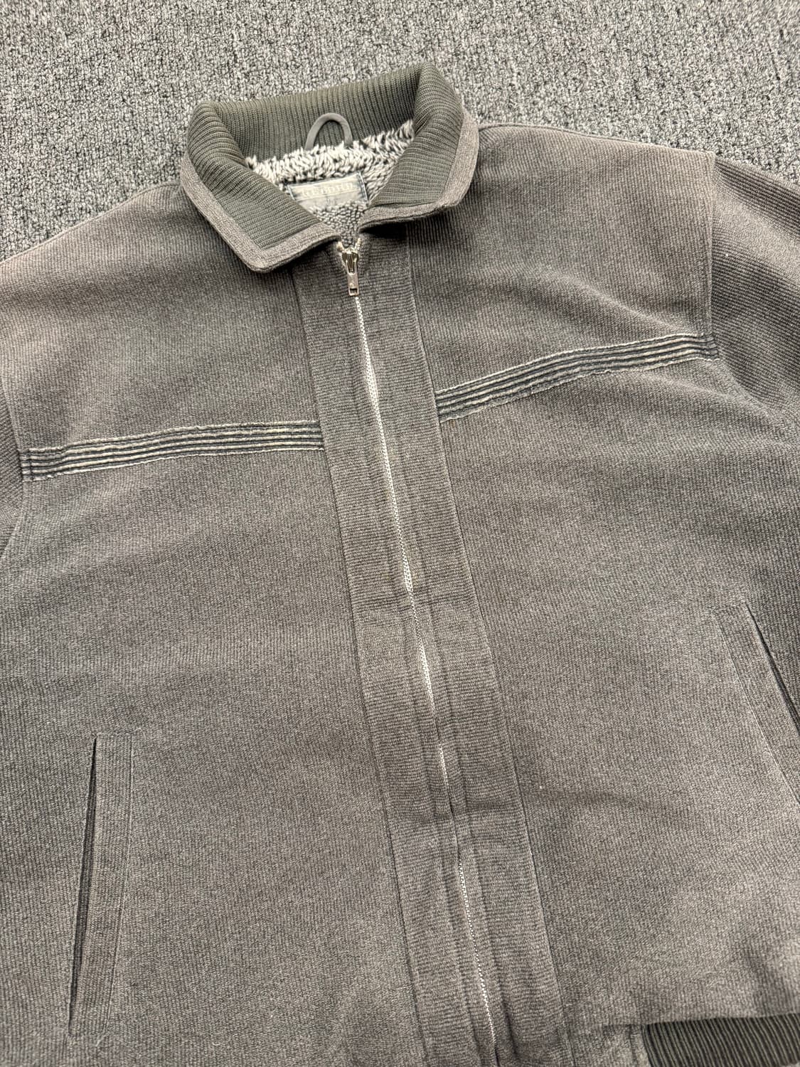 L)Japanese vintage 울 니트 봄버 자켓 상품이미지3