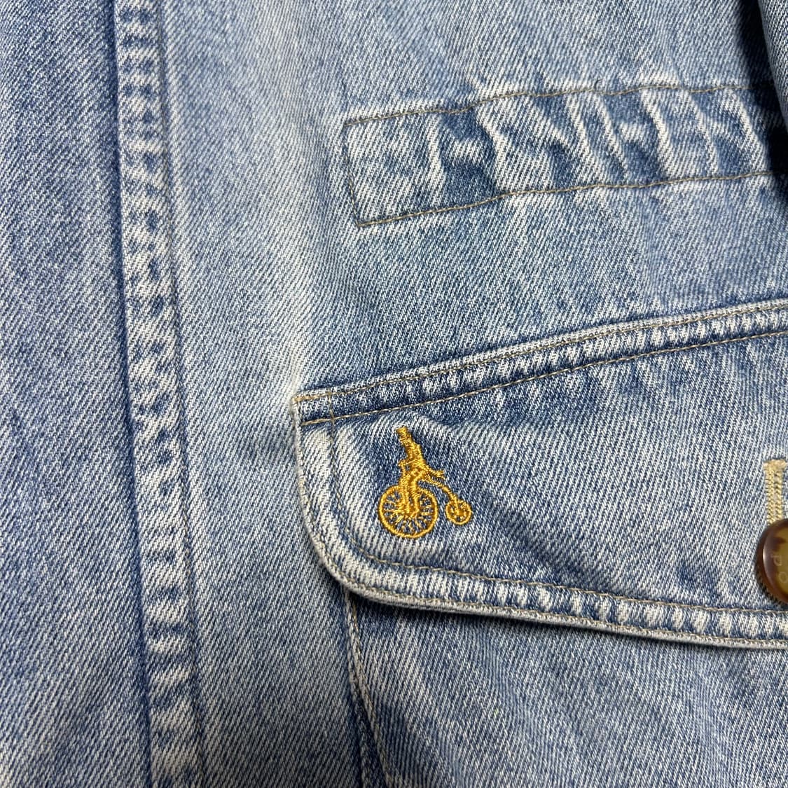 빈폴 데님 사파리 코트 청자켓 00's 상품이미지8