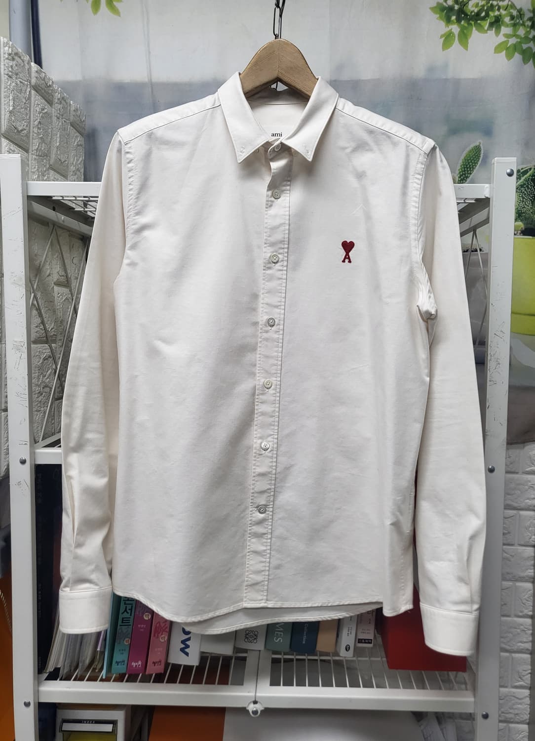 아미 남성셔츠 41/100 스몰하트 옥스퍼드 셔츠 MM46 상품이미지1