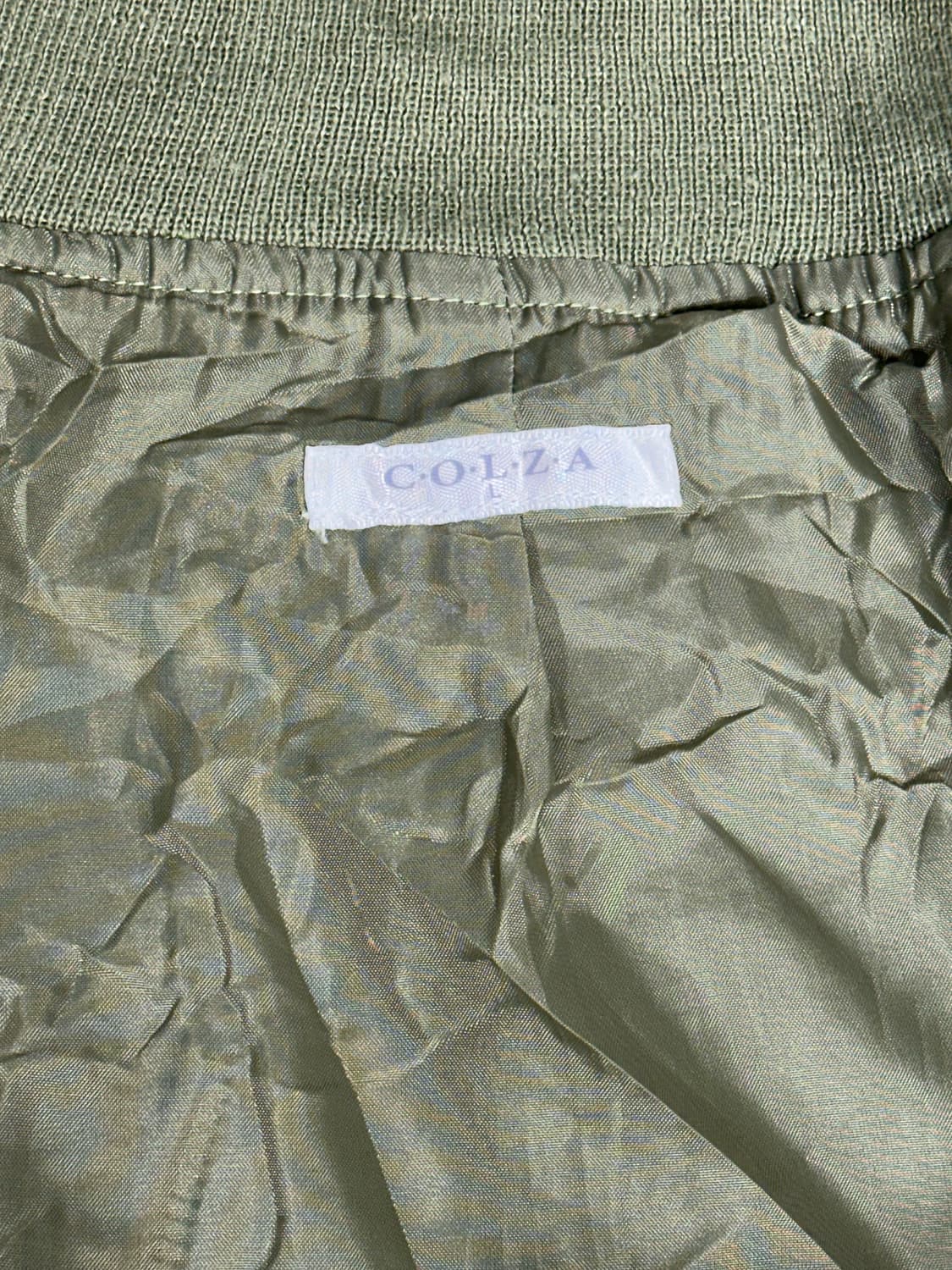 일본 빈티지 카키 화이트 스카잔 야구 잠바 L 상품이미지6