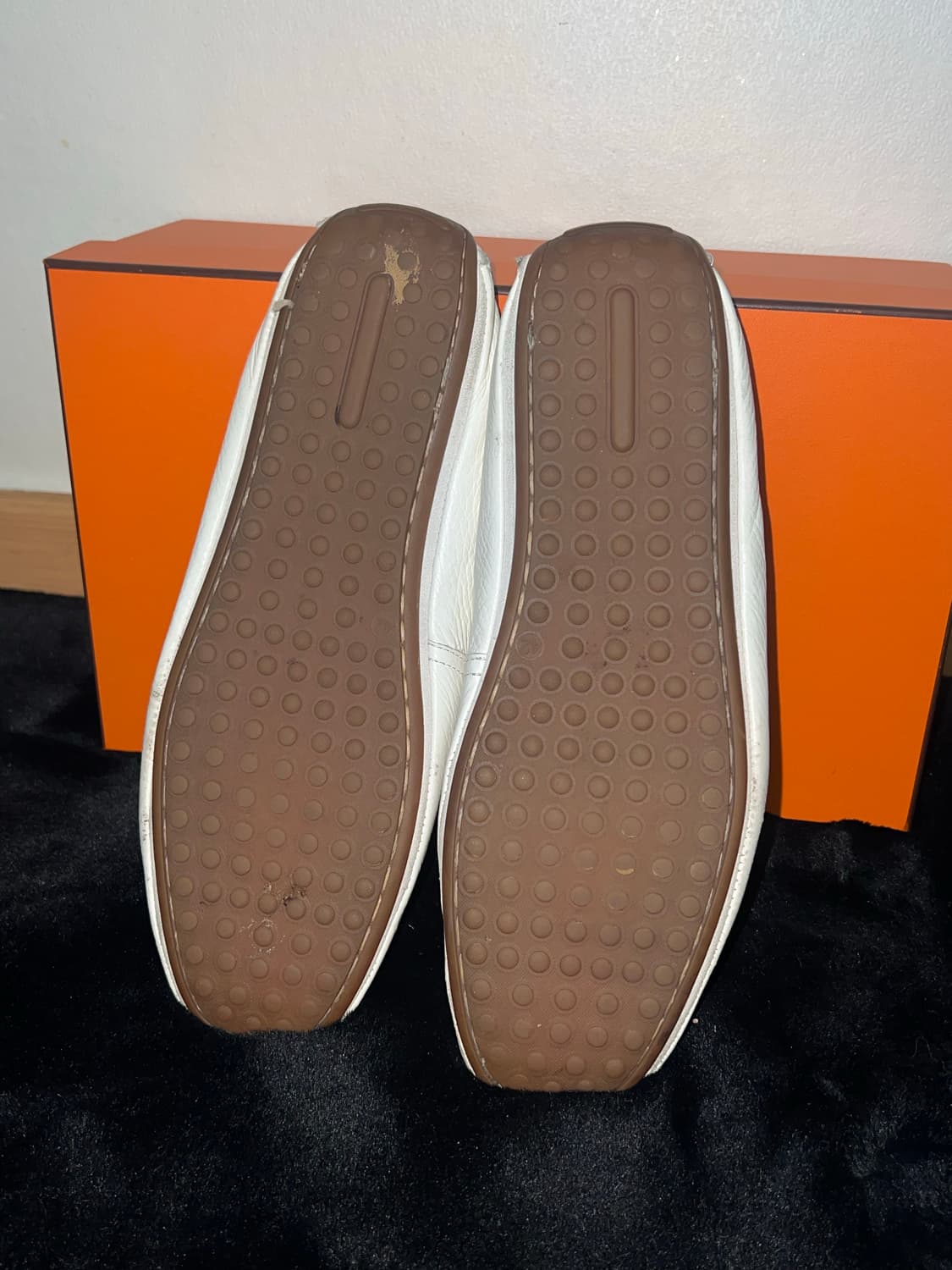 Plain Leather white loafer 270  상품이미지4