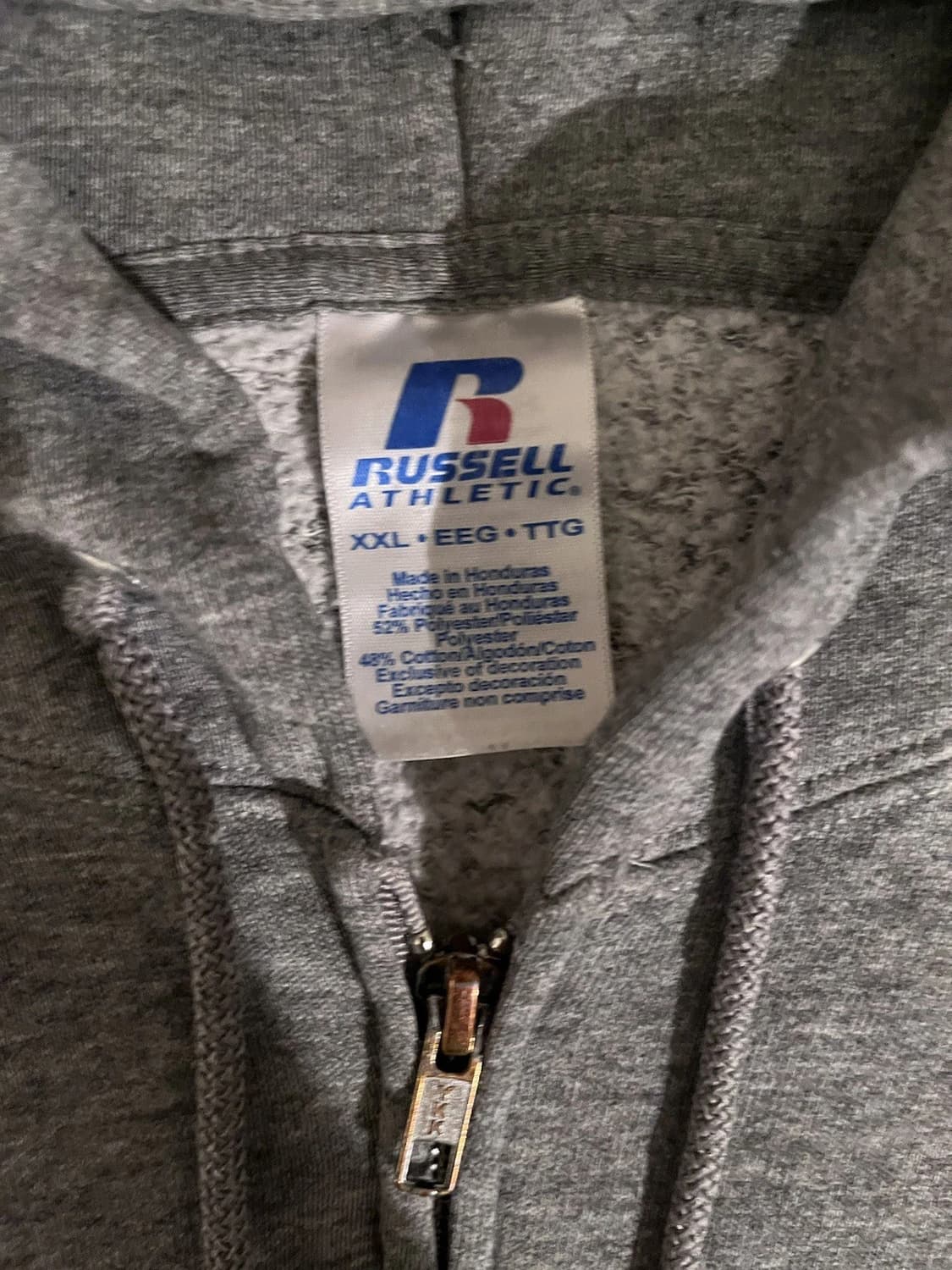 러셀 애슬레틱 스웻 후드집업 그레이 상품이미지4