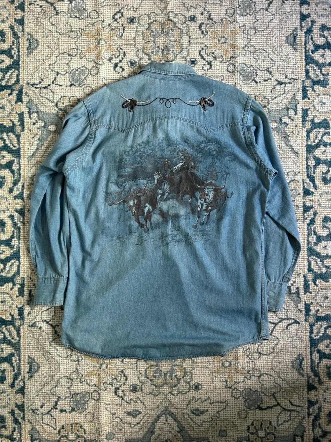 American Vintage
90's western denim shir 상품이미지1