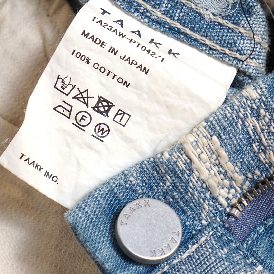 TAAKK Japan 블리치 데님 팬츠 상품이미지9