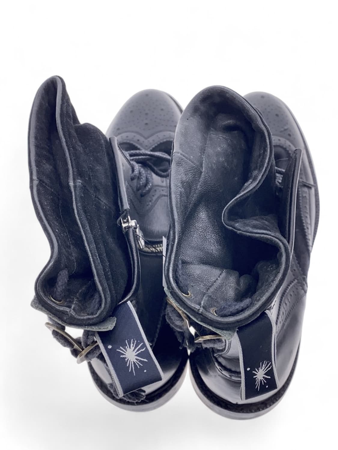 미하라 야스히로 레이어드 가죽 부츠 상품이미지3