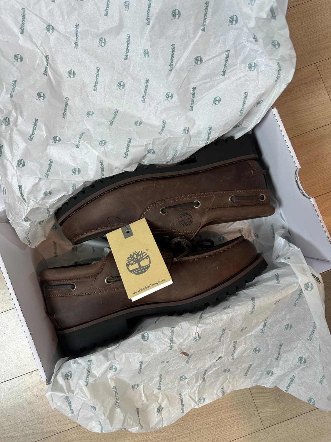 팀버랜드 디네댓 보트슈즈 브라운 팝니다(255) 상품이미지1