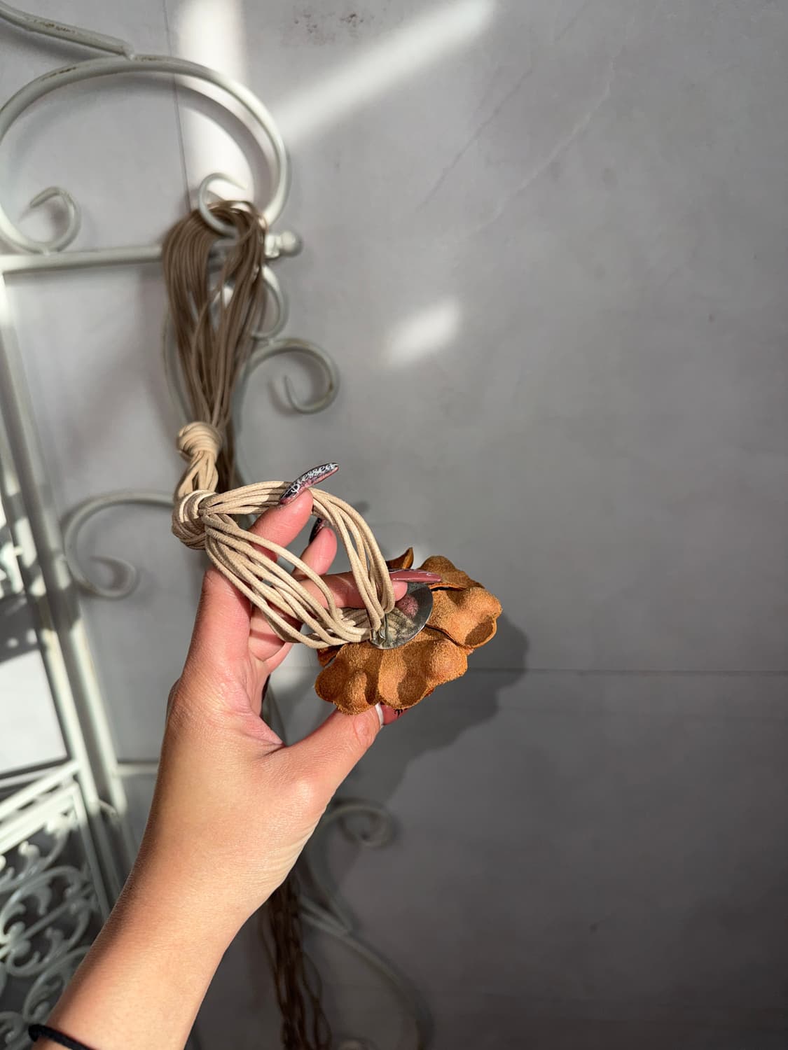 Bohemian flower corsage knotted strap 벨트 상품이미지7