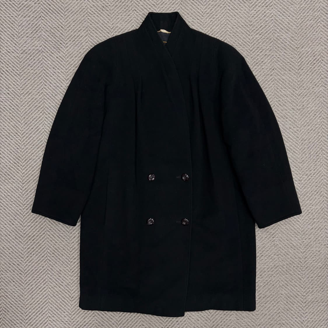 마듀슨 블랙 울 캐시미어 코트 v1067 상품이미지1