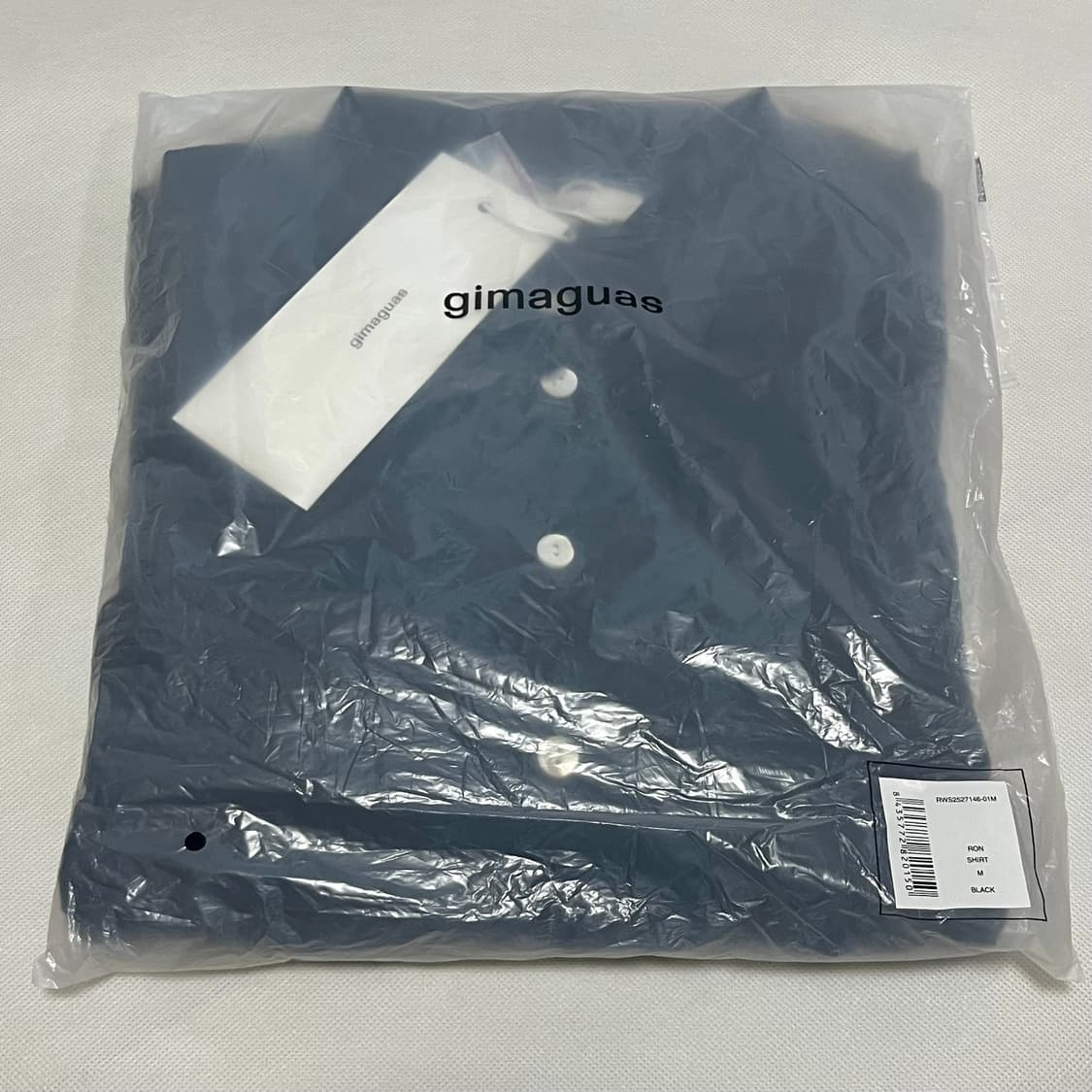 [XS,M]기마구아스 Ron 론 프릴 셔츠/블랙 상품이미지4