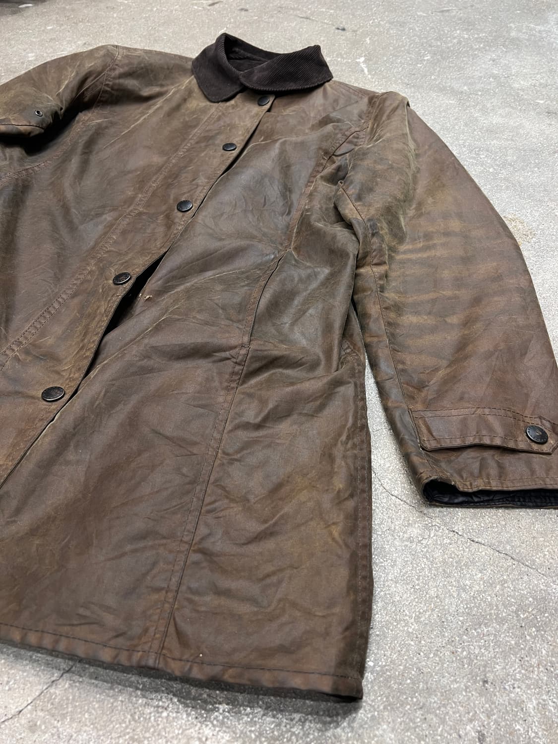 바버 뉴마켓 영국 베이지 왁스 재킷 상품이미지3