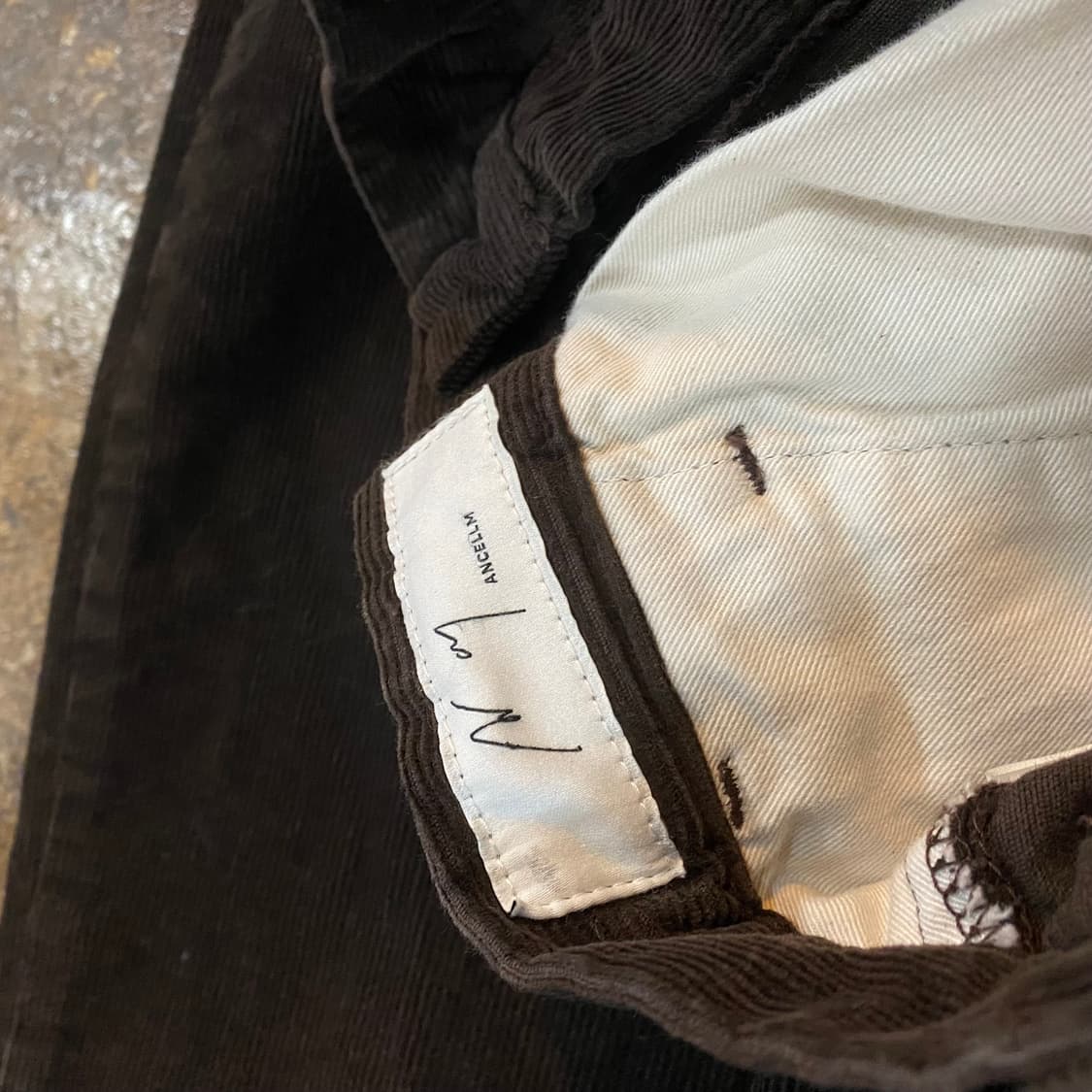 (2) 안셀름 데미지 코듀로이 와이드 팬츠 상품이미지5