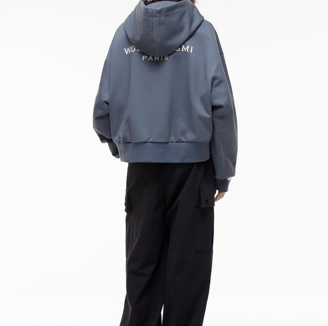 우영미 21F/W 그레이 백로고 후드 티셔츠 38 (95) 상품이미지4