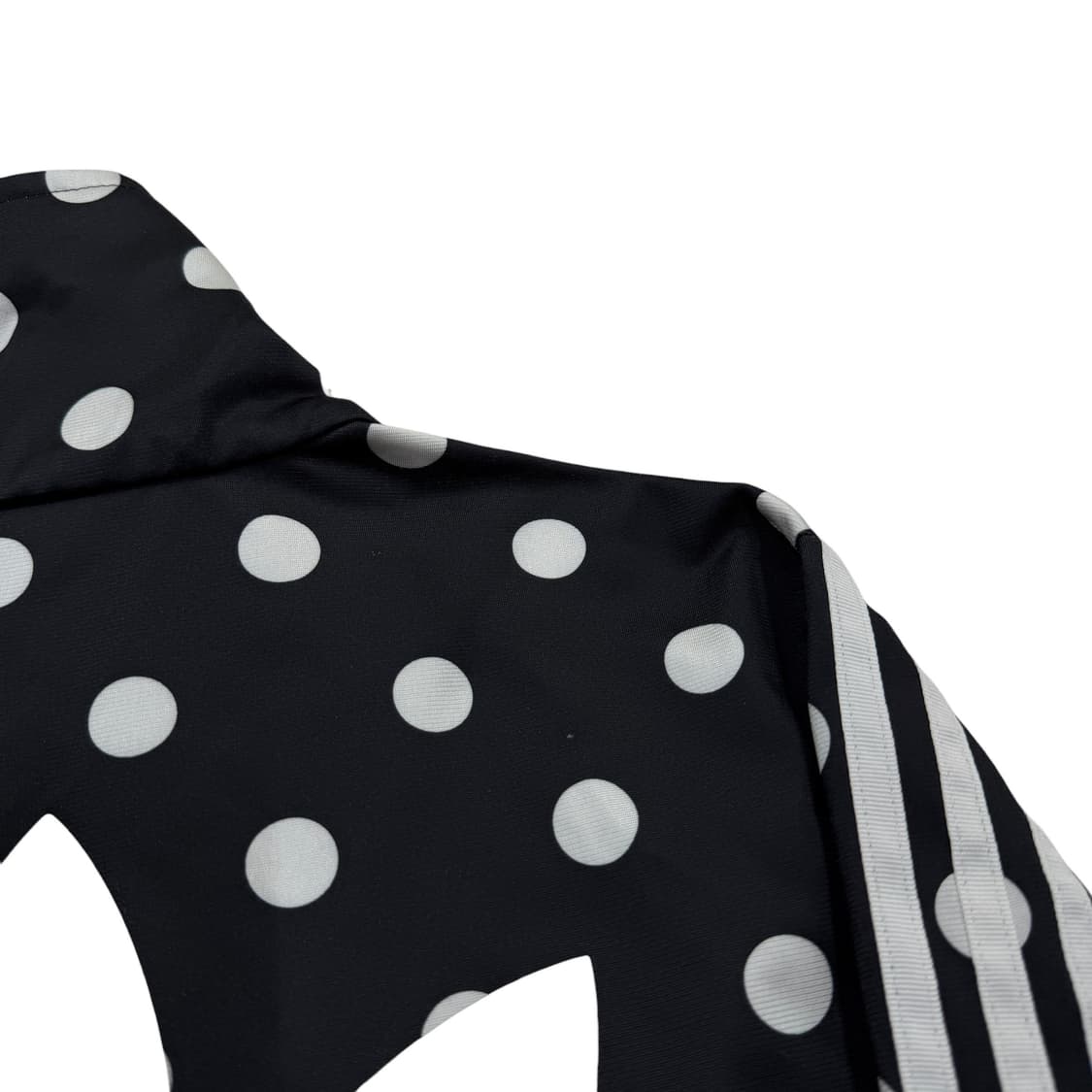 아디다스 빈티지 파이어버드 빅로고 땡땡이 도트 패턴 트랙탑져지 자켓 블랙 상품이미지6