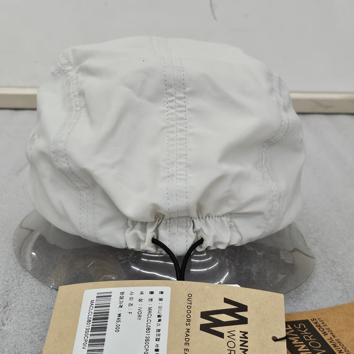 미착용 신품 미니멀웍스 서플렉스 캠프캡 아이보리 프리사이즈 상품이미지5