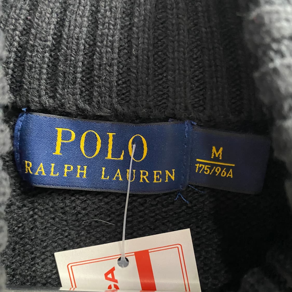 폴로 퍼플포니 블랙 하프 집업 니트 B3980 상품이미지4