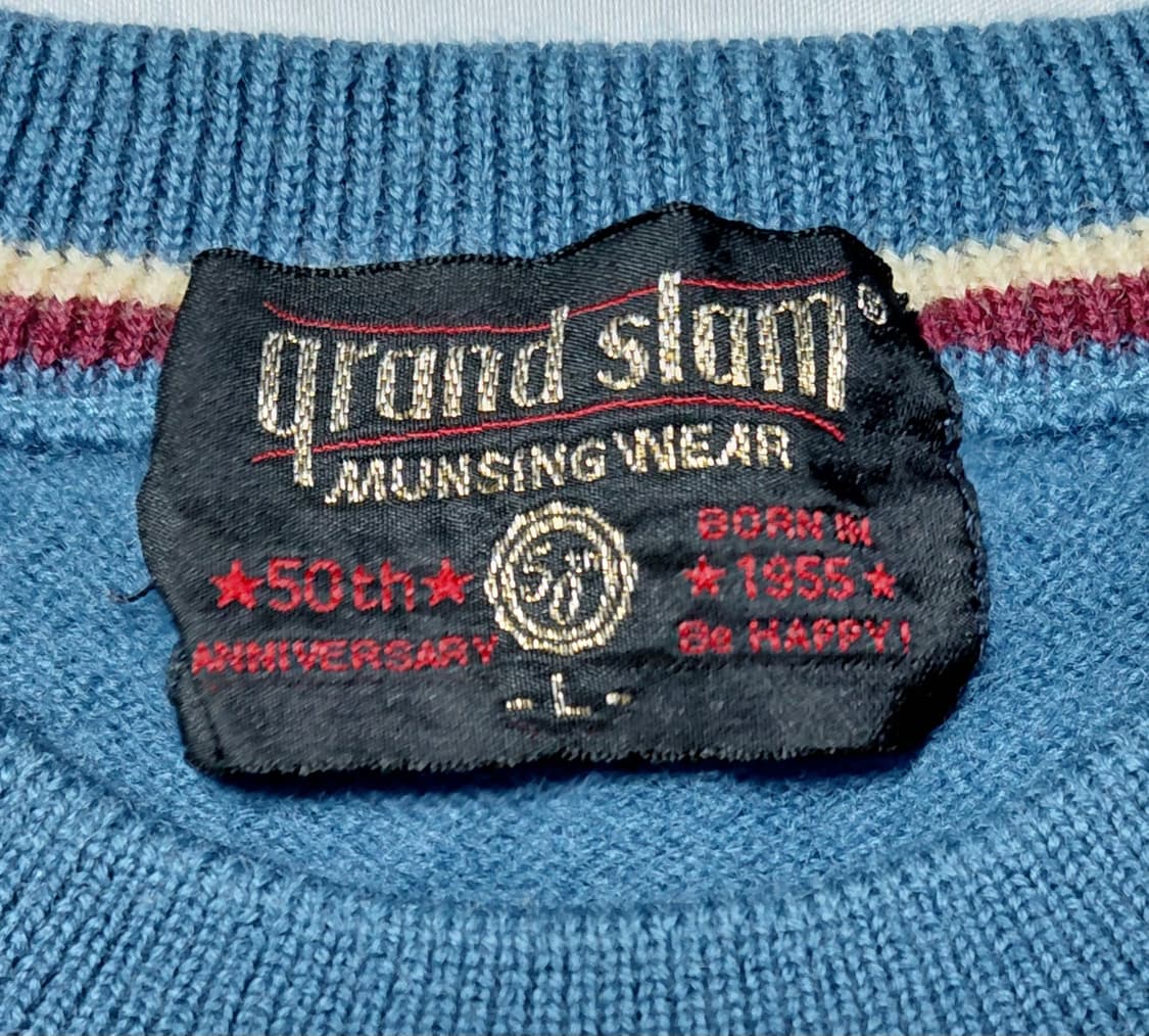 [M] 먼싱웨어 그랜드슬램 50주년 기념 자수 니트 상품이미지3