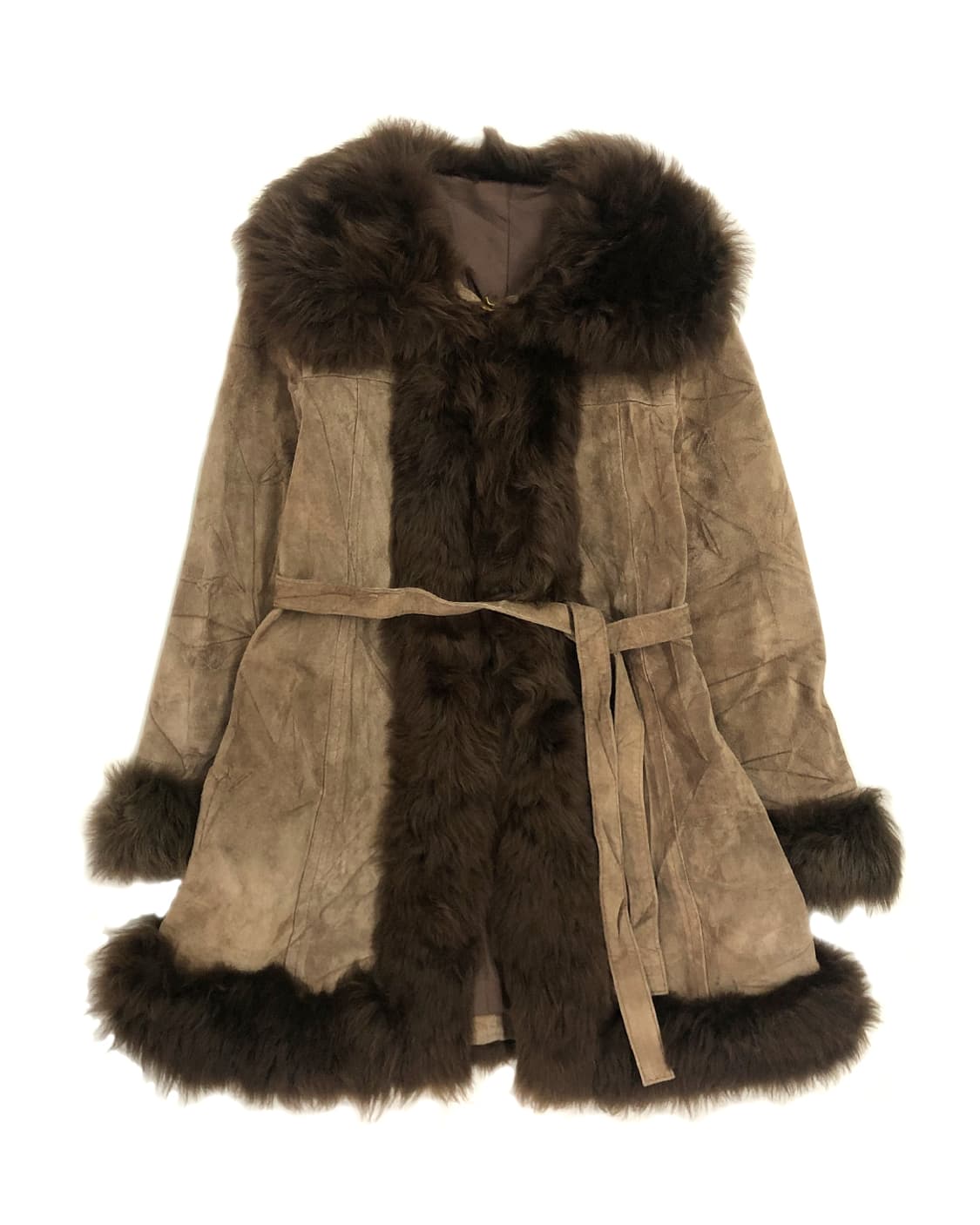 vintage 돈피 트리밍 퍼 자켓  상품이미지1