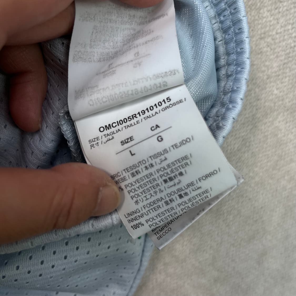 35 오프화이트 19SS 화이트 애로우 메쉬 팬츠 상품이미지6