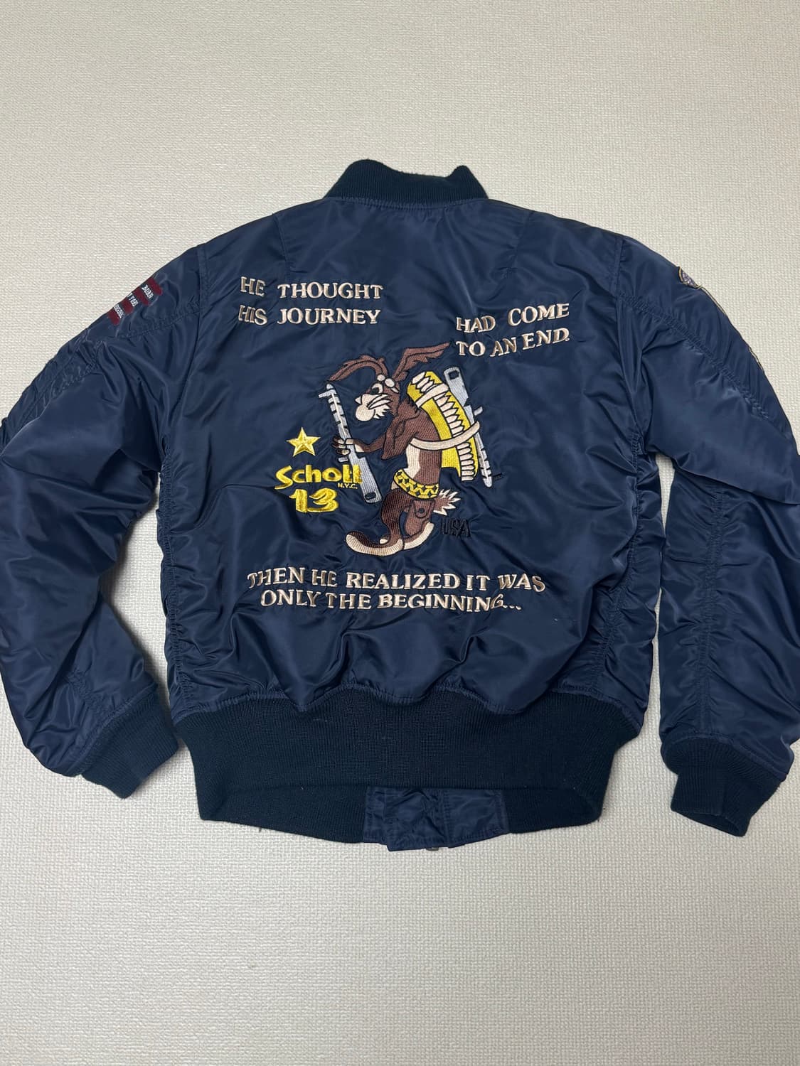 (S) Schott 쇼트 MA-1 블루종 자켓 상품이미지2