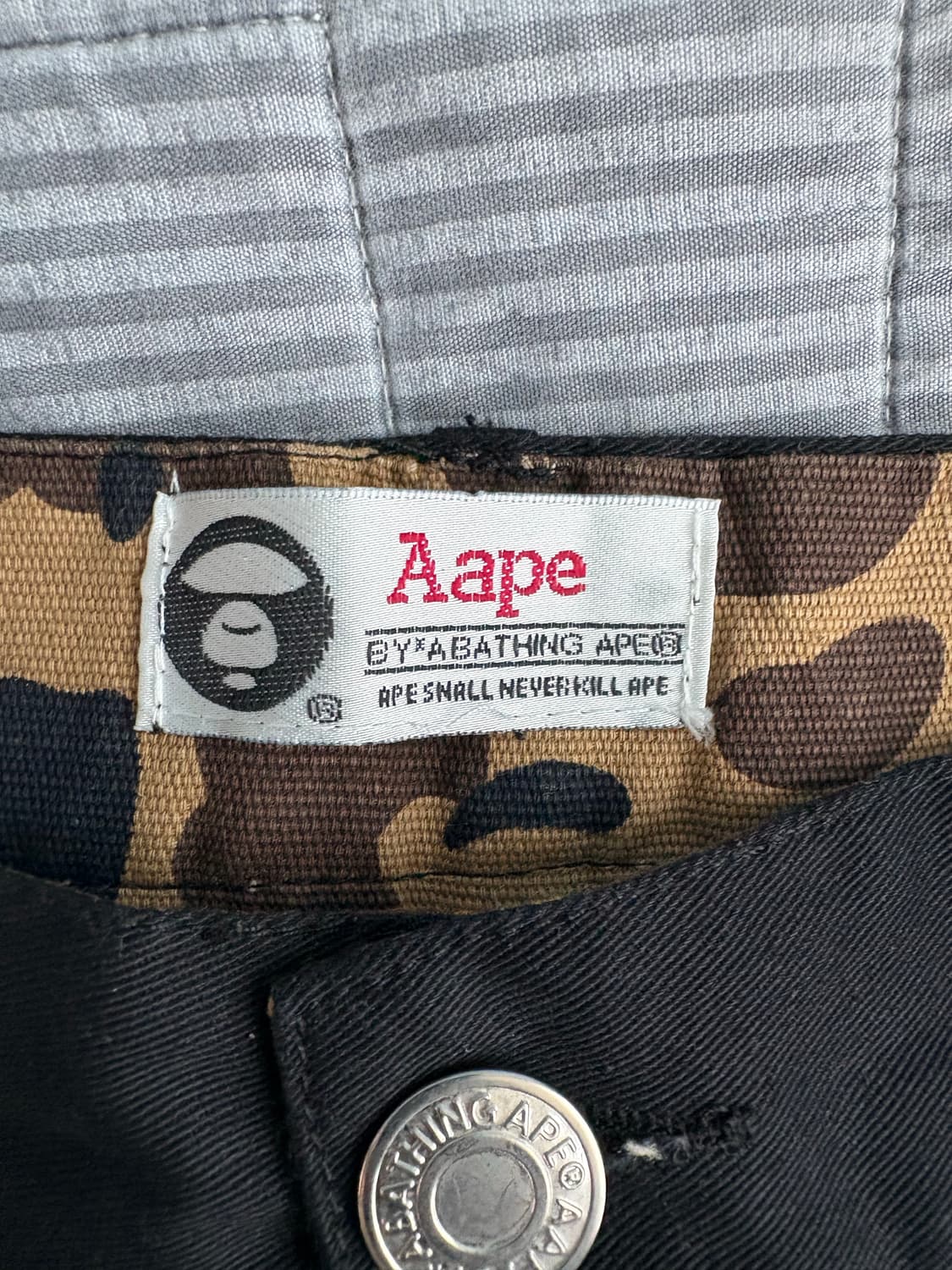 Aape 카모&블랙 반바지 L 상품이미지4