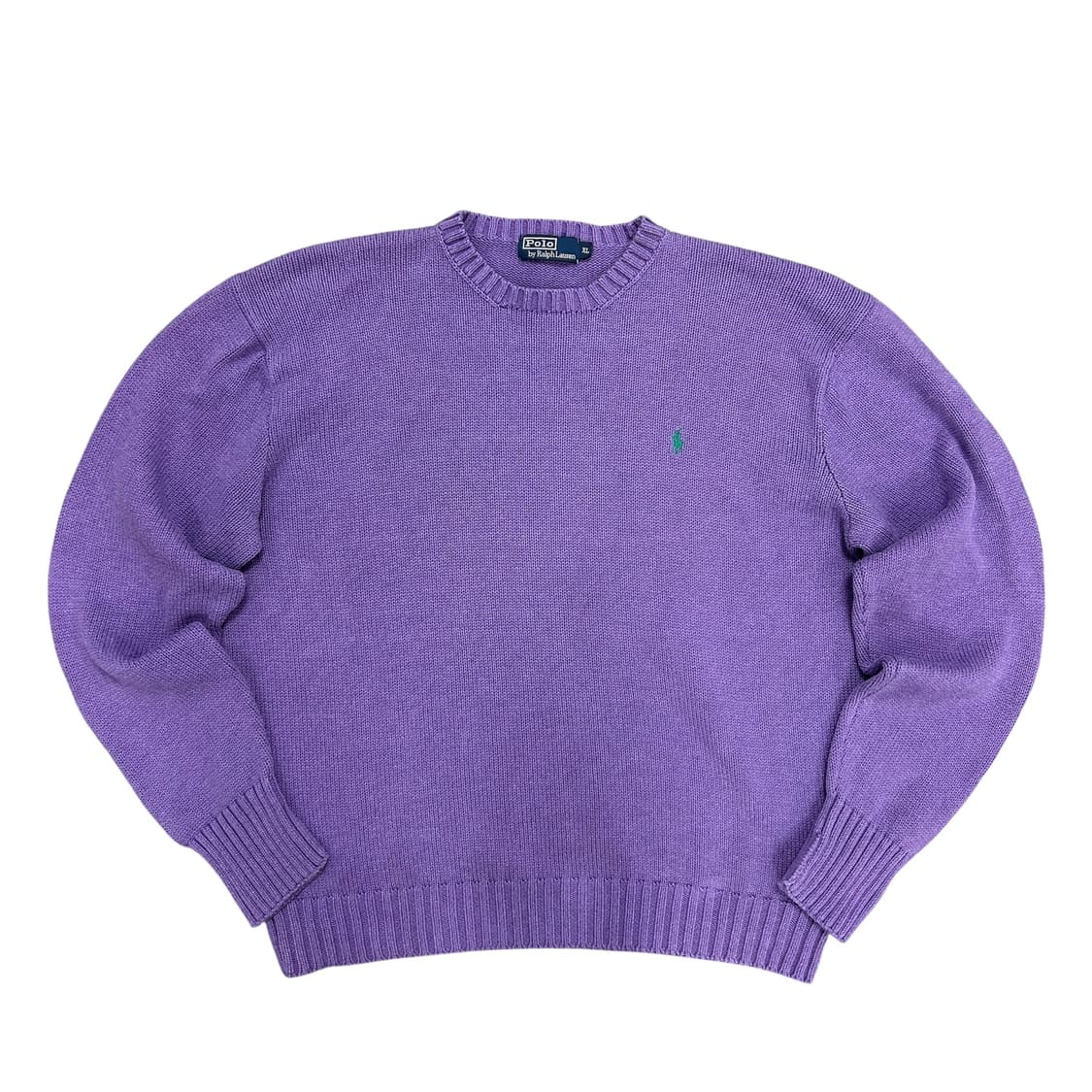 폴로 퍼플 코튼 니트(XL) 상품이미지1