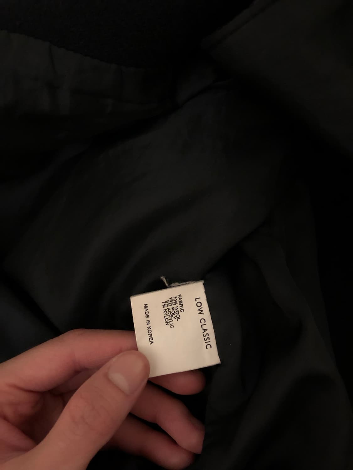 로우클래식 네이비 코트 상품이미지4