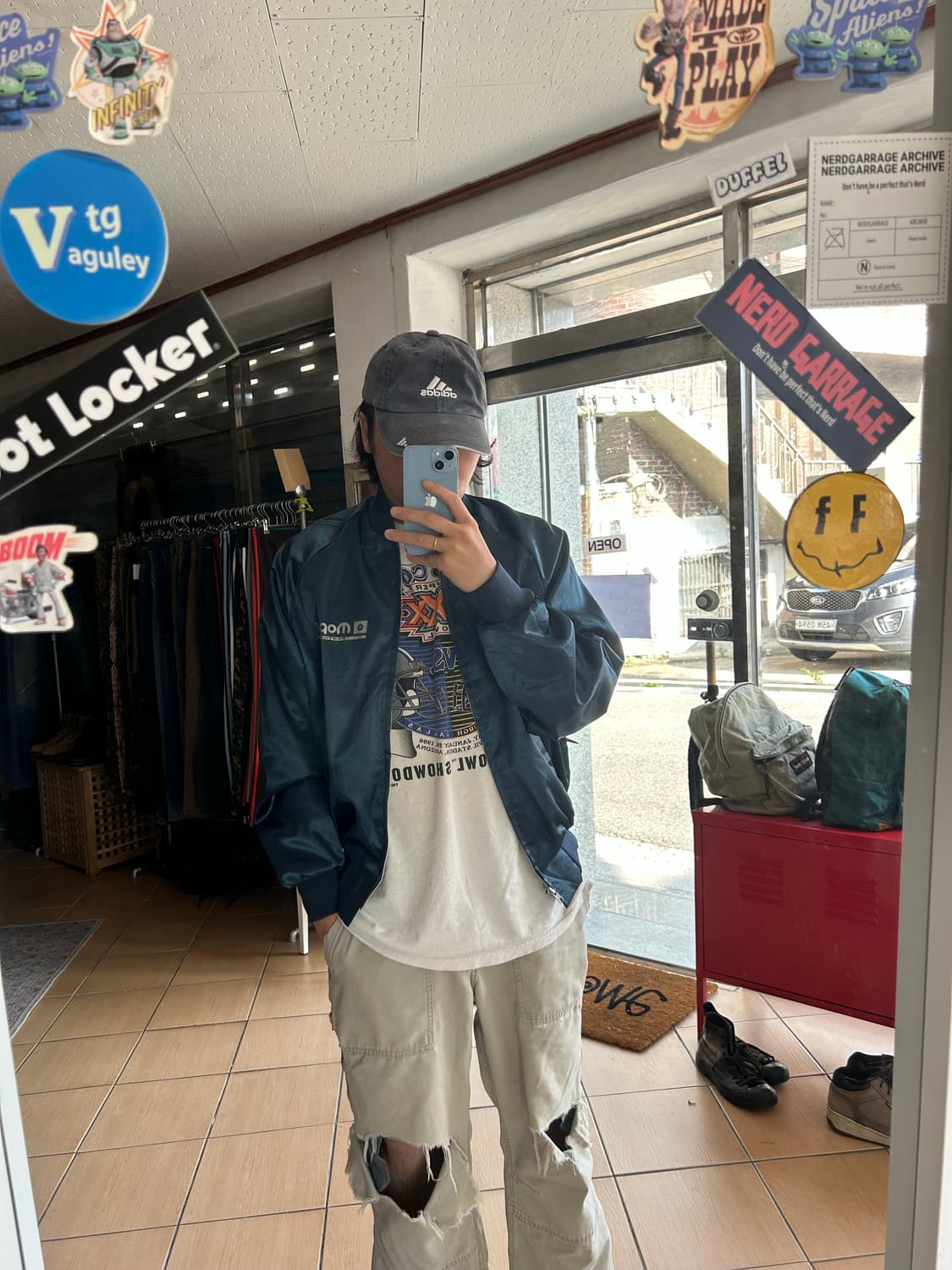 90‘s USA satin jacket 상품이미지6