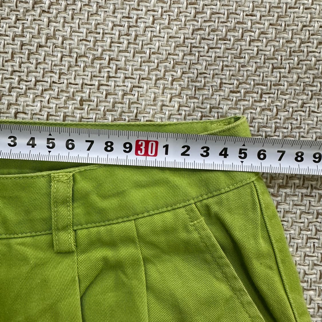 67-92 빈폴 그린 여성용 핀턱 반바지 0409D 상품이미지4