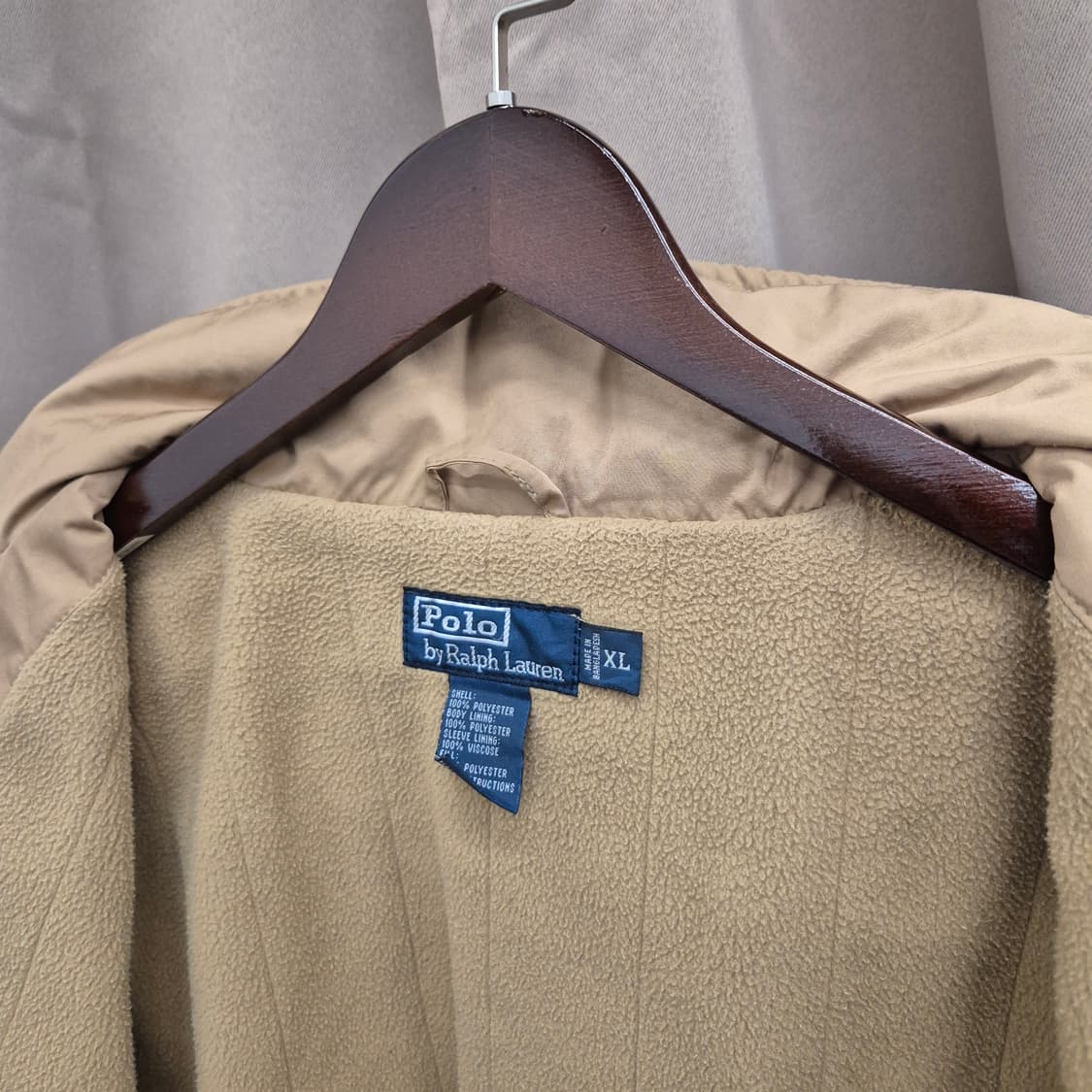 폴로 랄프로렌 베이지 폴리쉘 자켓 XL 상품이미지5