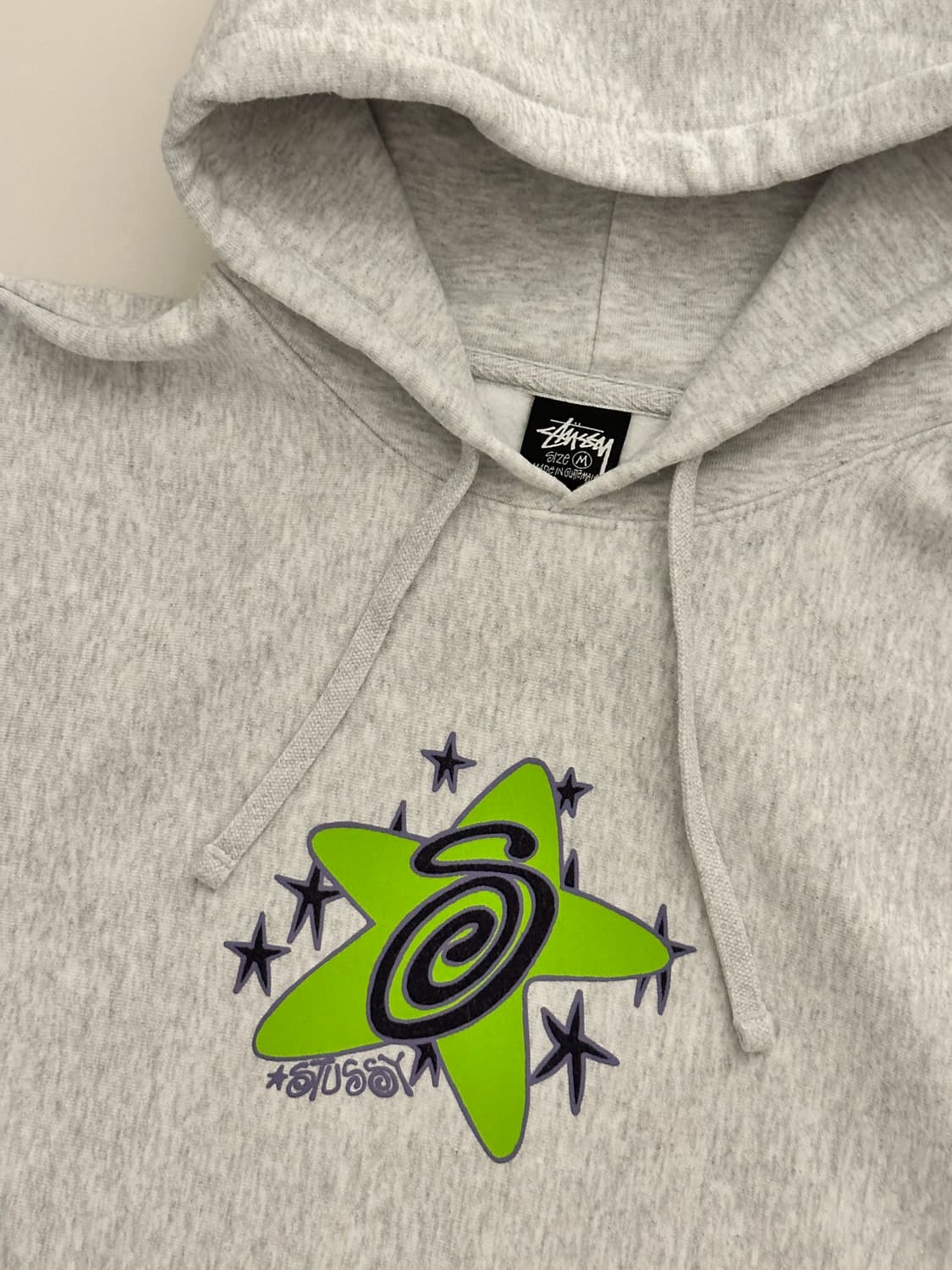 스투시 갤럭시 후드 애쉬 헤더 상품이미지2