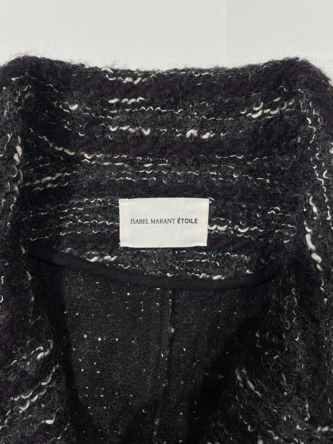 이자벨 마랑 에뚜왈 차콜 스트라이프 체스넛 버튼 알파카 울 자켓 상품이미지7