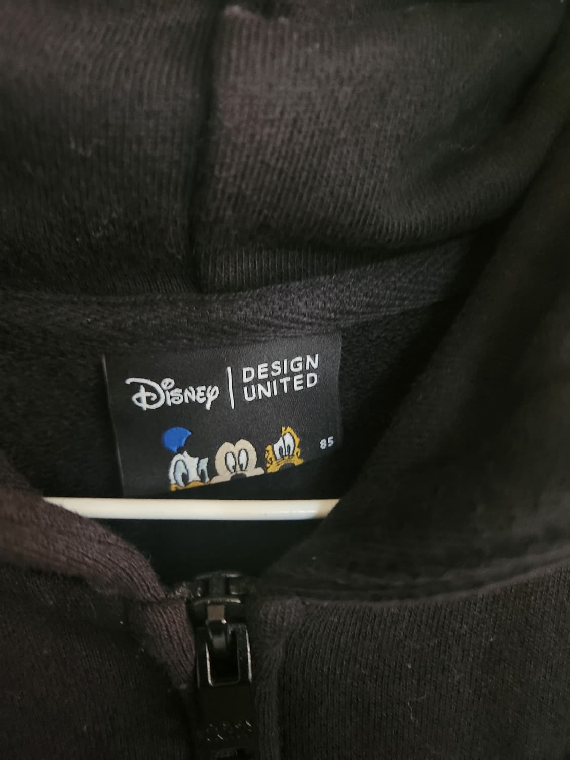 디즈니 미키마우스 후드집업 85 블랙 상품이미지5