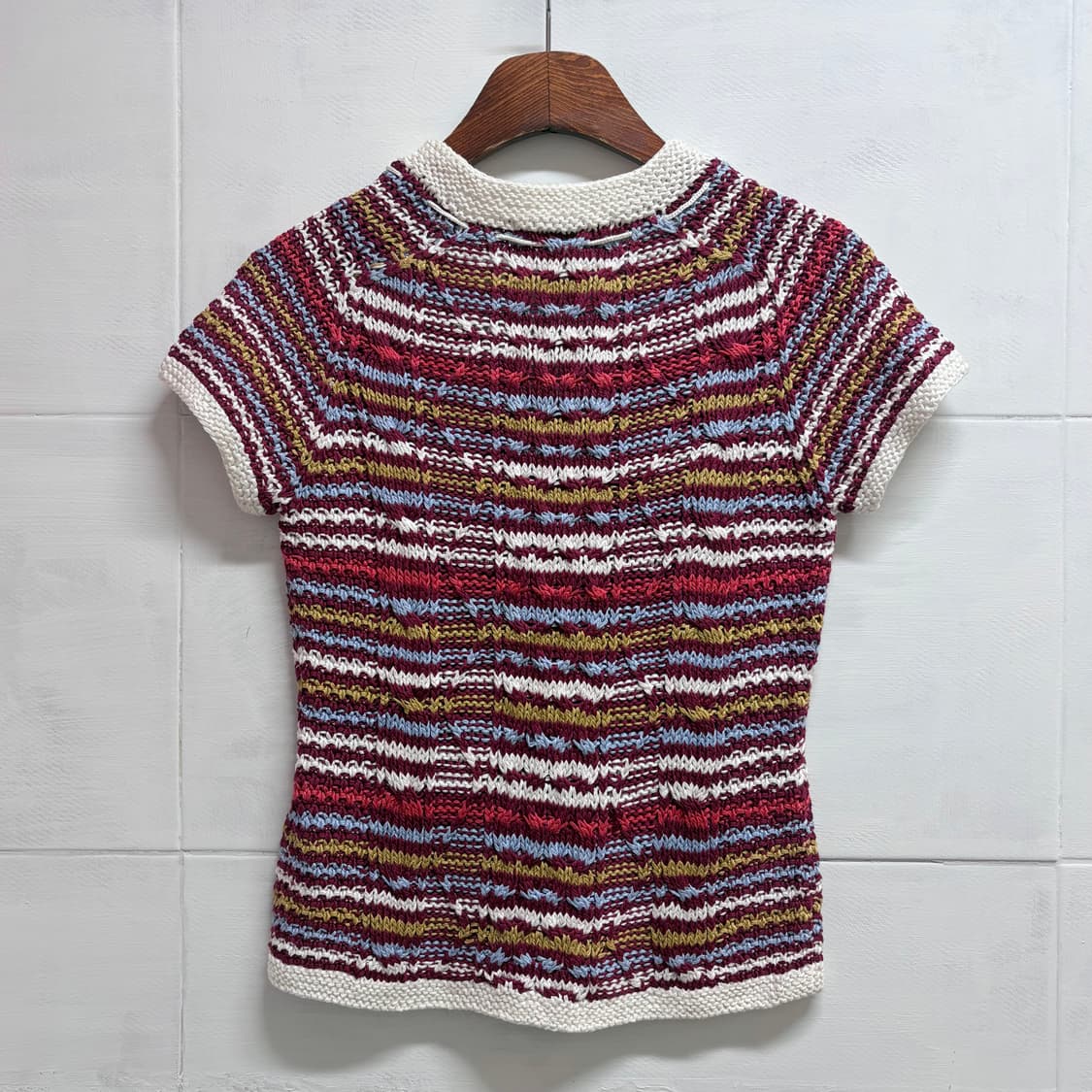 MACPHEE HAND KNIT 키치 Y2k 니트 탑 상품이미지5