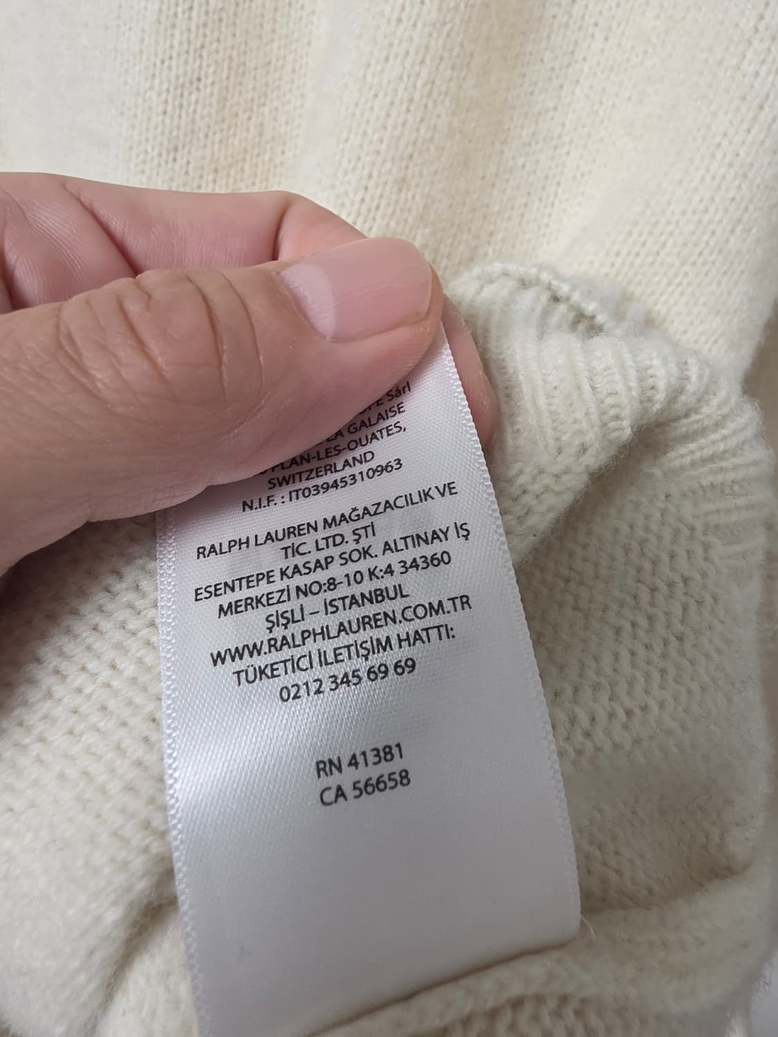 폴로 랄프로렌 캐시미어 하프집업 반집업 니트 상품이미지7