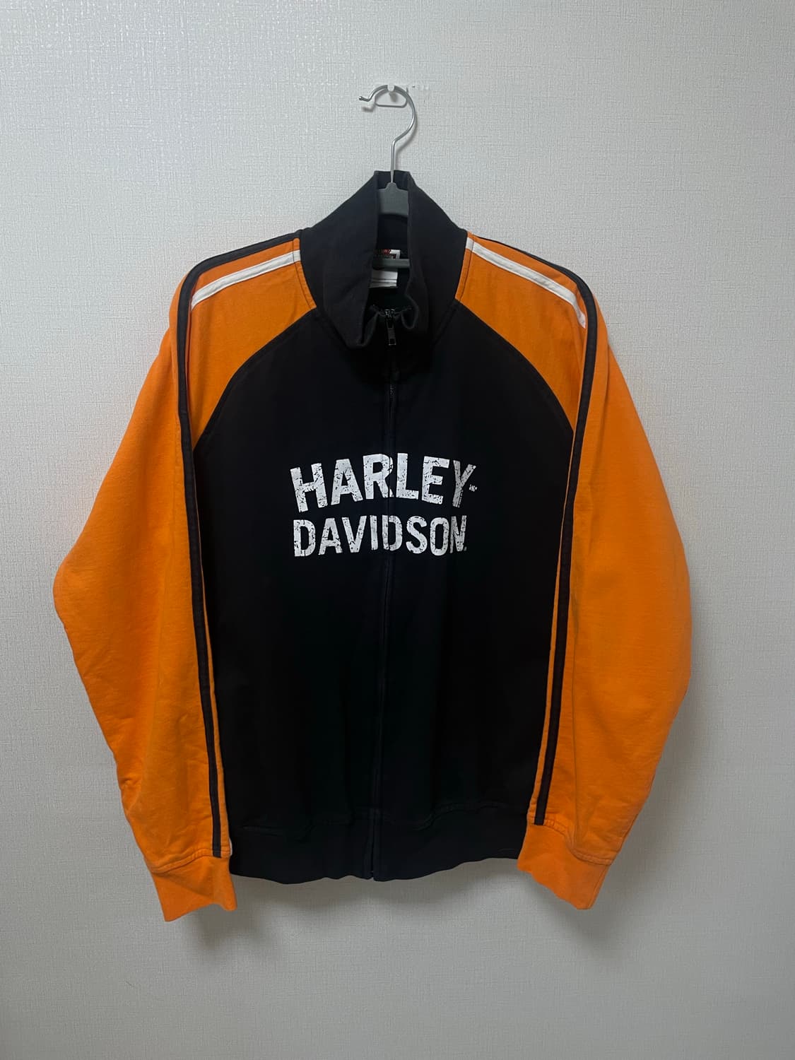 할리데이비슨 배색 집업 저지 상품이미지1