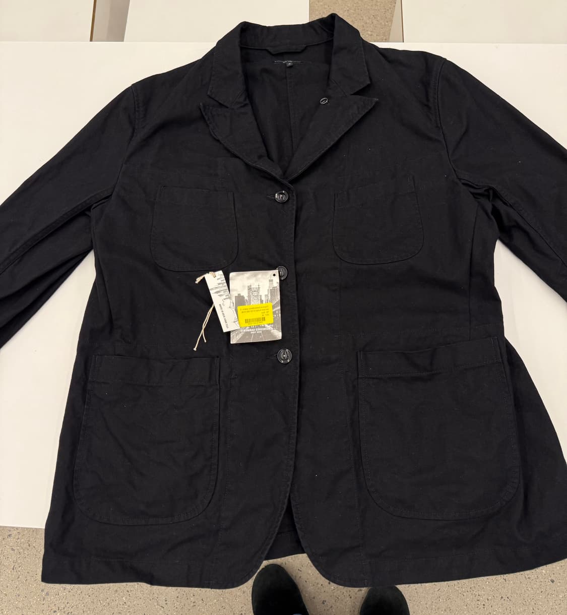 엔지니어드 가먼츠 bedford jacket 블랙 라지 상품이미지4