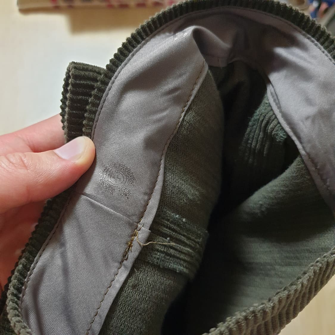 [M] 도큐먼트 코듀로이 50's 밀리터리 트라우저 카키 document 상품이미지9