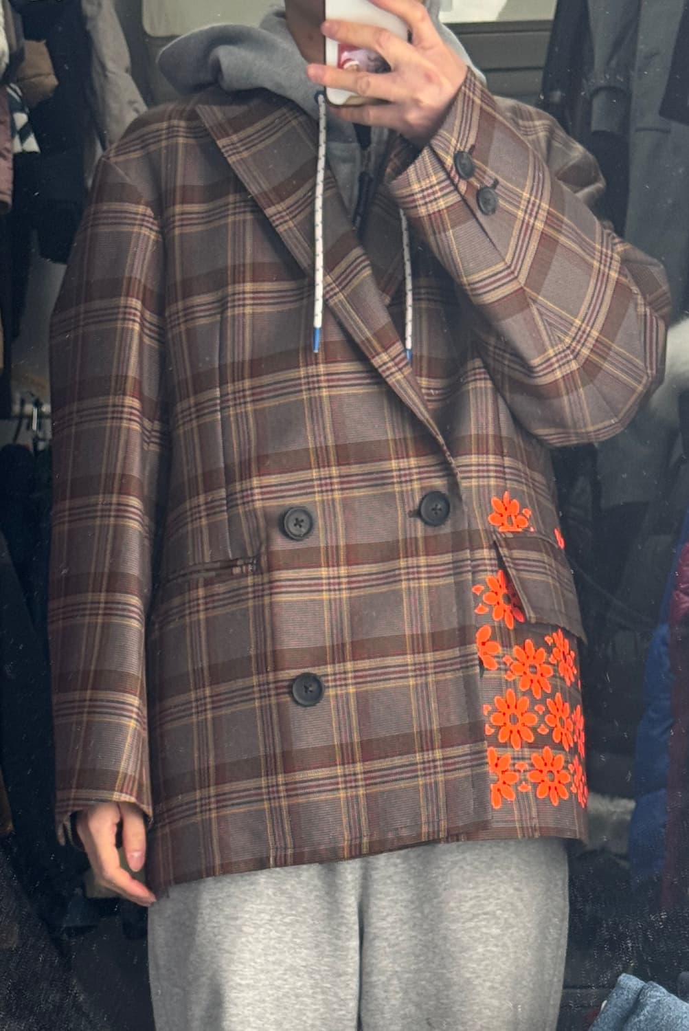 정품!! 컬러 Kolor 20ss 플라워 울 자켓 일본빈티지 상품이미지7