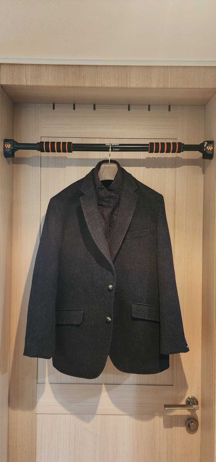 브라운 모직 트위드자켓 XL 상품이미지1