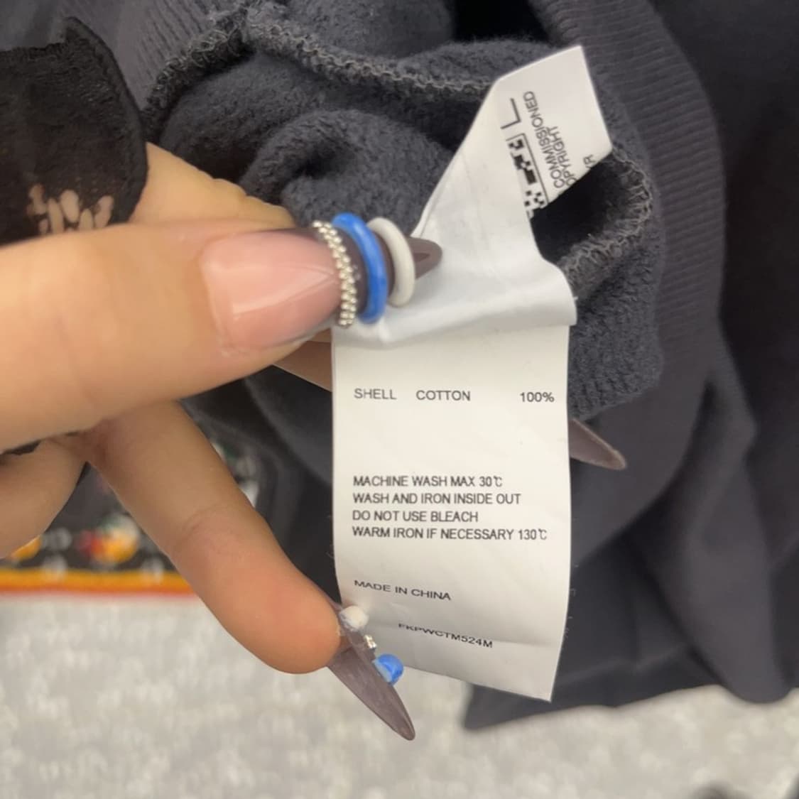 키르시 빈티지 키치 빅체리로고 버튼 맨투맨 1 C07626 상품이미지7