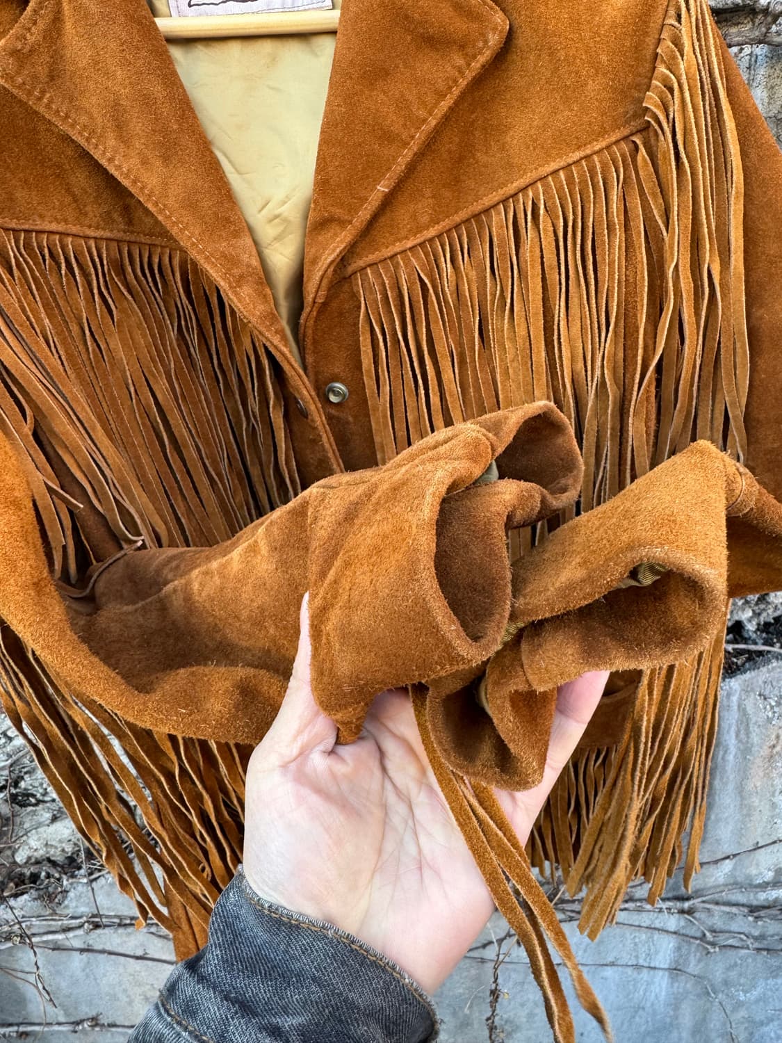 70s 쇼트 스웨이드 프린지 자켓 schott 웨스턴 가죽 자켓 상품이미지6