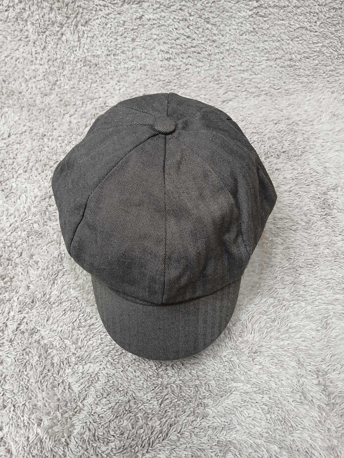 일본빈티지 헤링본 뉴스보이캡 모자 (그레이) 상품이미지2