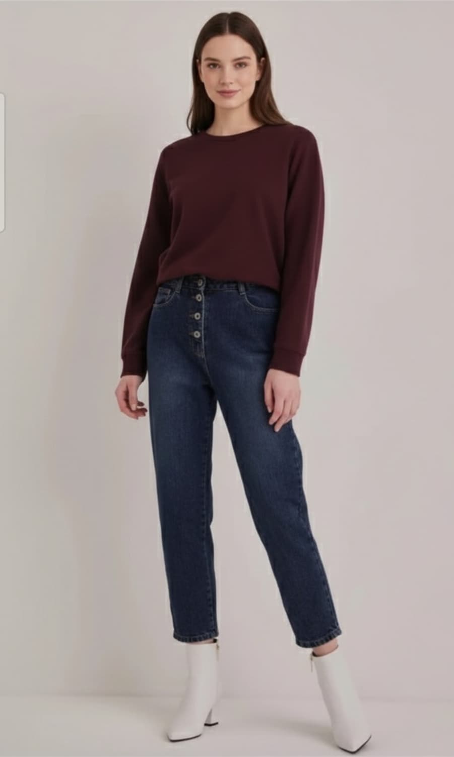 바네사브루노 아떼 블루워싱 다버튼 데님팬츠40사이즈(77사이즈) 상품이미지1