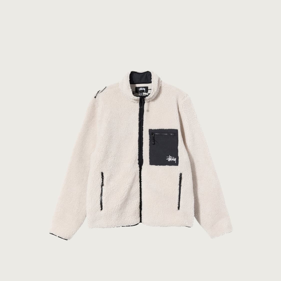 [L] 스투시 - 비너스 자카드 쉐르파 후리스 자켓 상품이미지1