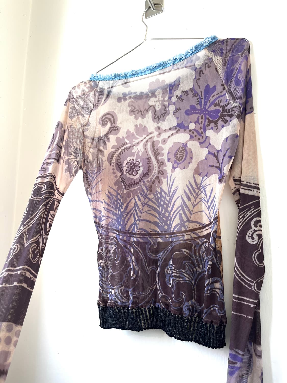 Ethnic mesh top 상품이미지3