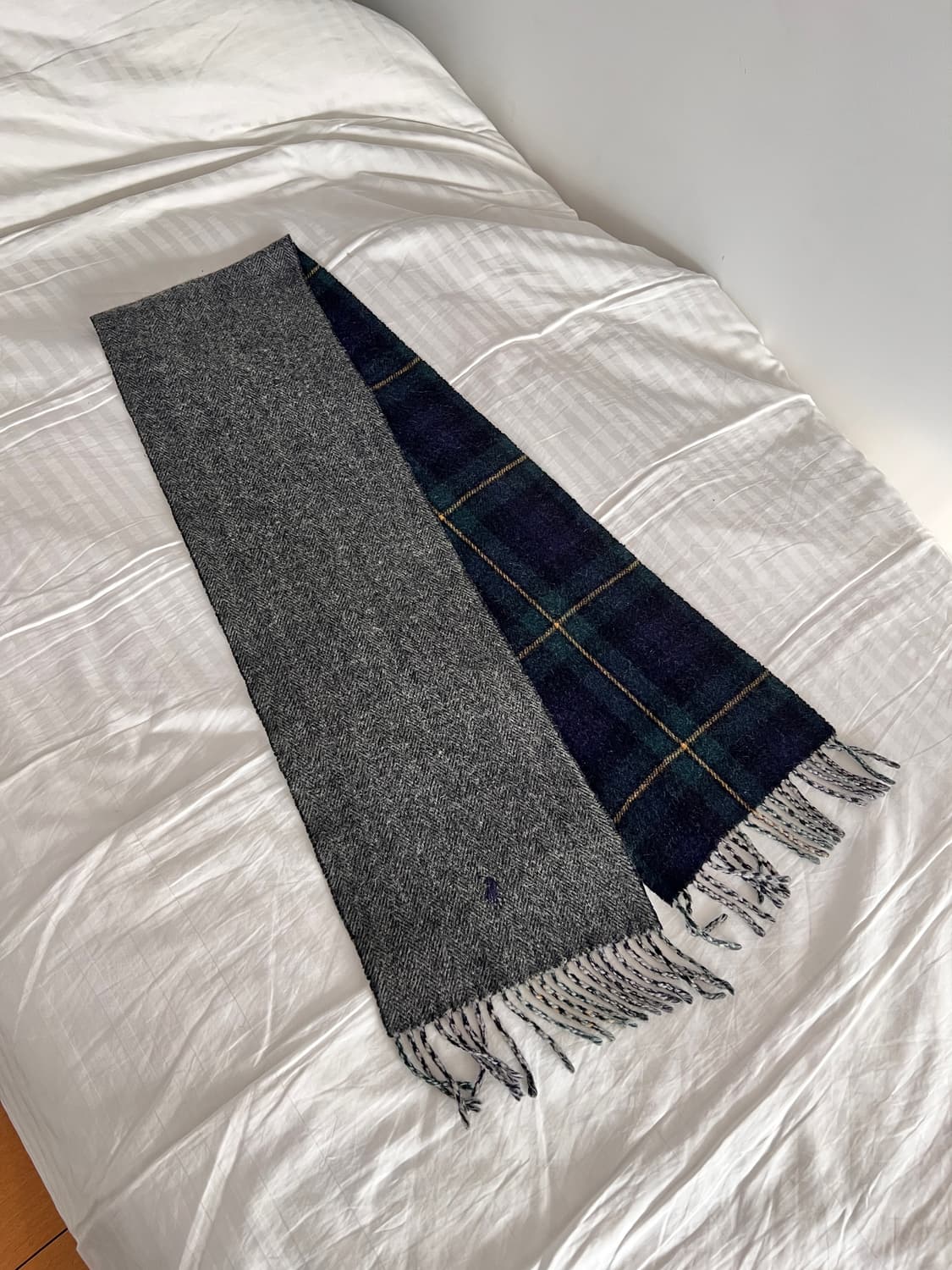 폴로 랄프로렌 체크/헤링본 머플러 상품이미지6