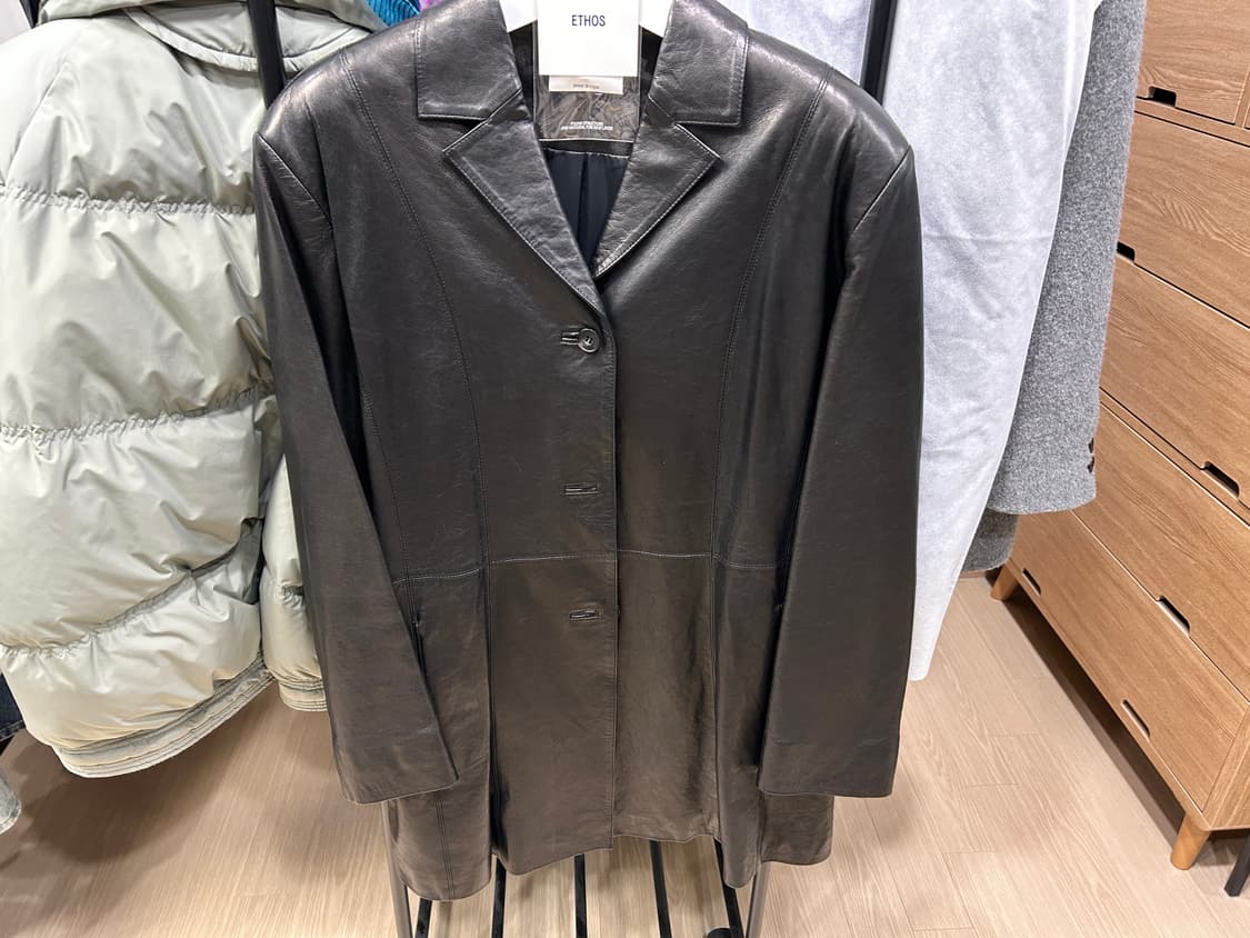 에토스 레더 하프 자켓 상품이미지4