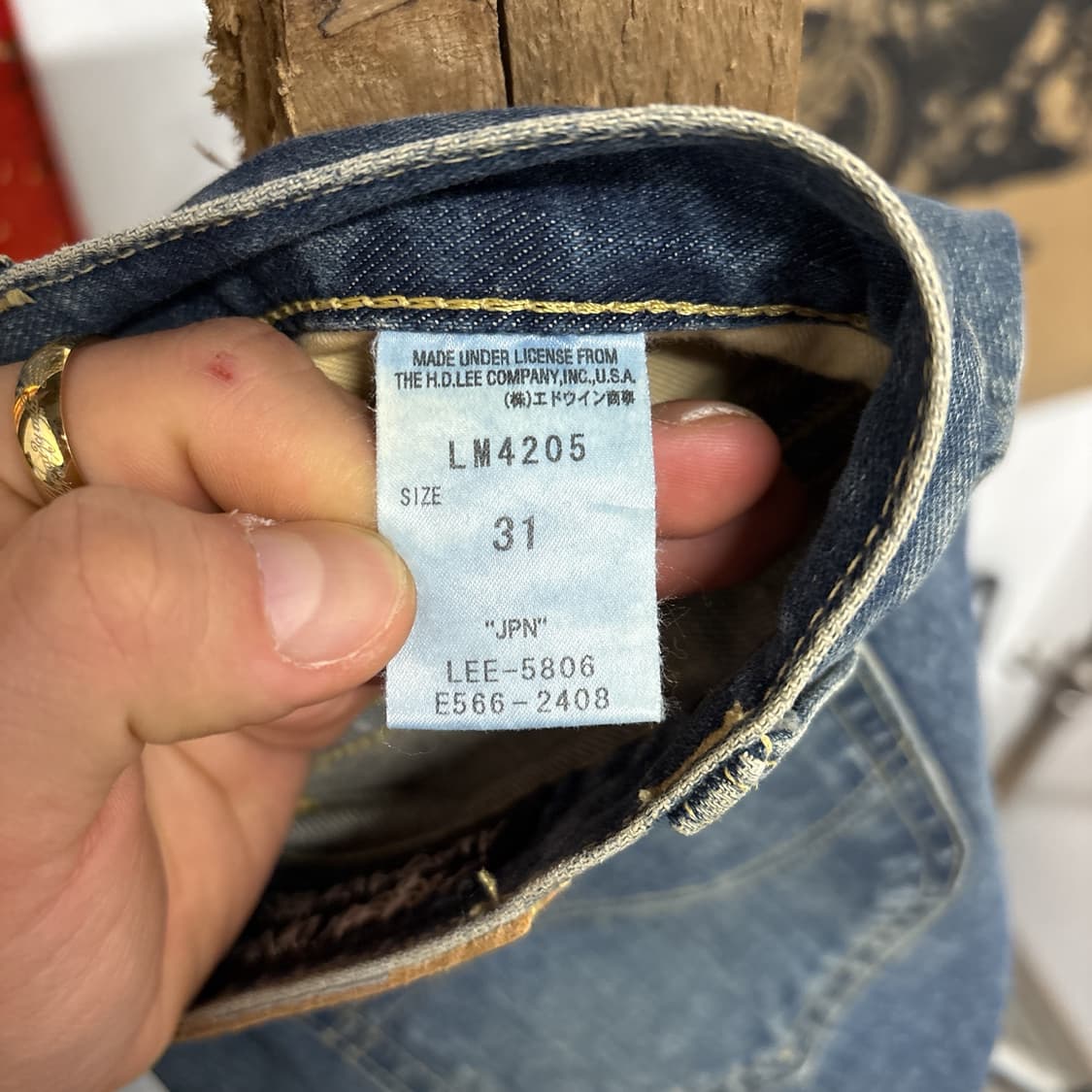 00s 리 아메리칸 라이더스 빈티지 워시드 데님팬츠 N901   상품이미지9